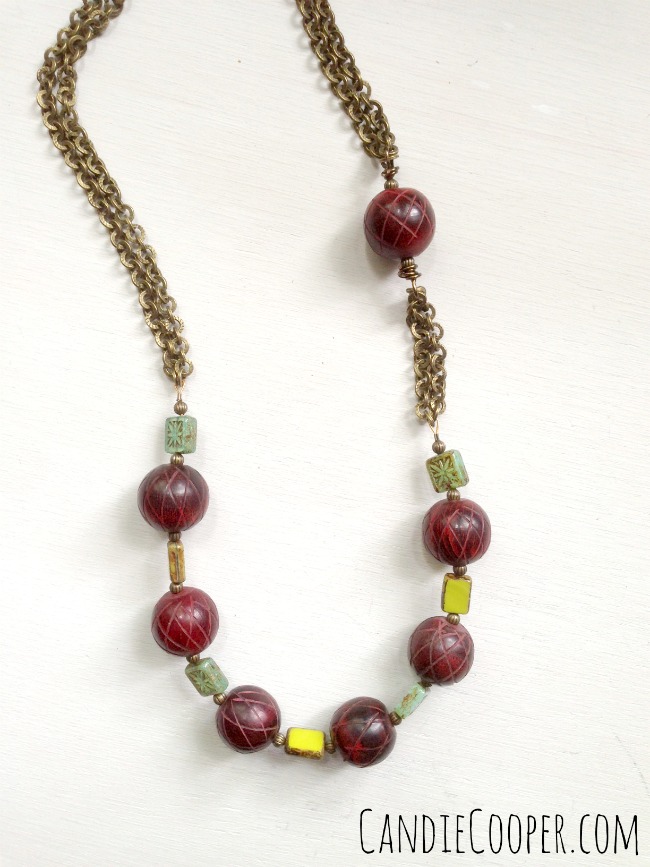 Boho and Bead Necklace from Candie Cooper