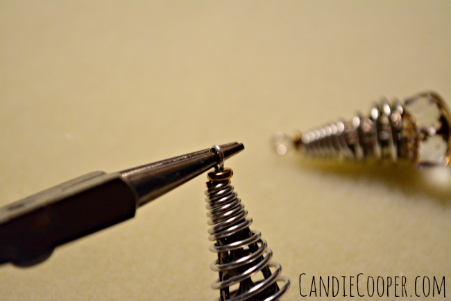 How to make earrings with coiled bead cones on Candie Cooper's blog