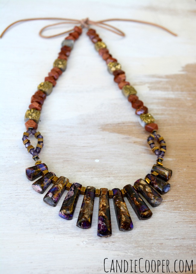 Jewelry Making Necklace tutorial from Candie Cooper