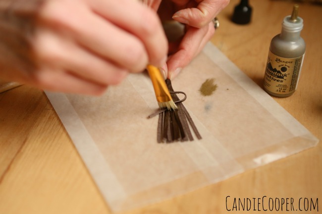 Painting Leather Tassels from CandieCooper.com