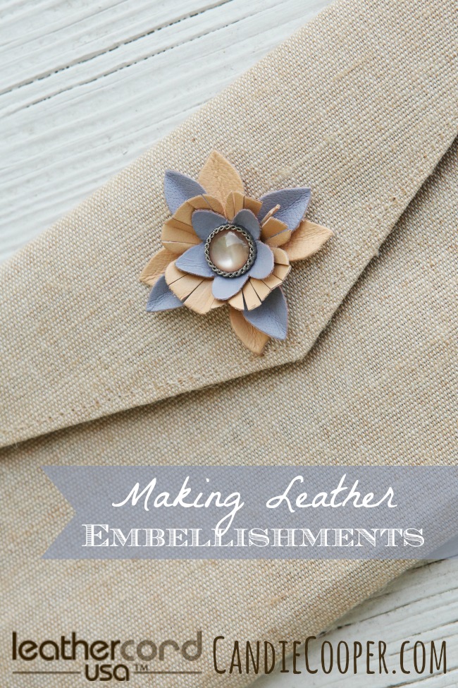 Making Leather Embellishments with LeatherCord USA flowers