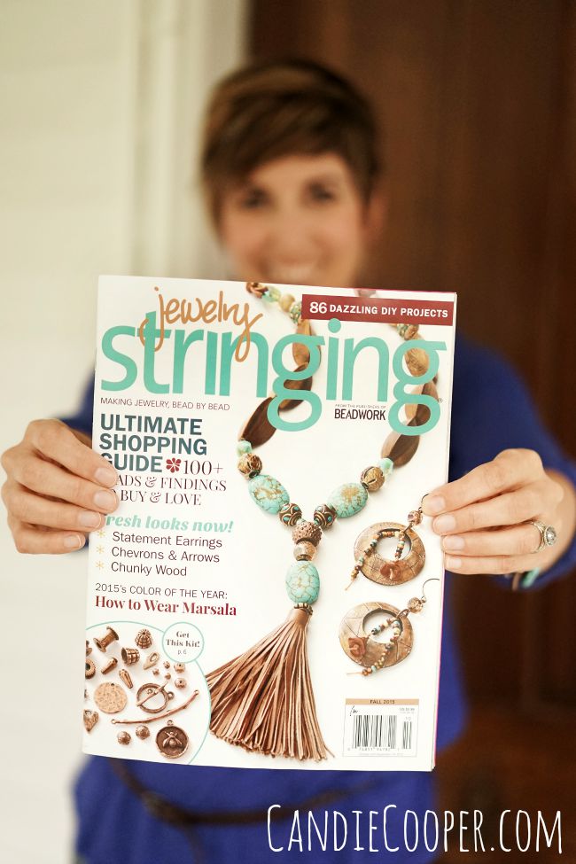 Jewelry Stringing Magazine Candie Cooper's cover necklace