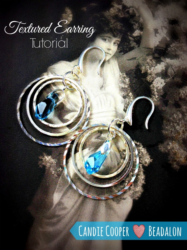 Jewelry Making  Candie Cooper Hammered Earring Tutorial