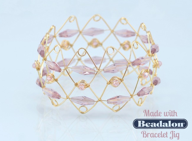 Bangle Bracelet made with Beadalon Bracelet Jig