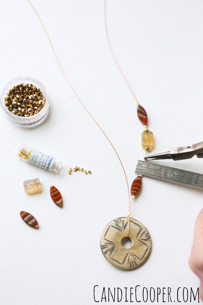 DIY Jewelry Making Illusion style necklace