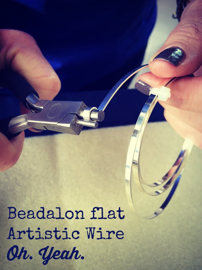 Beadalon flat Artistic Wire in silver