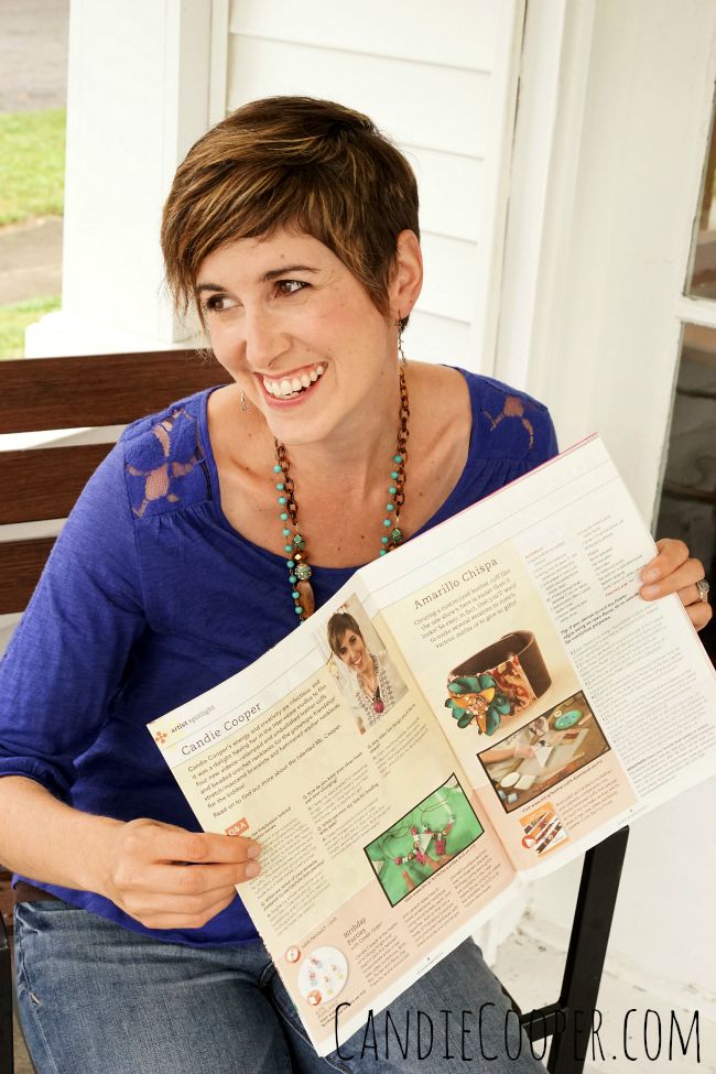 Candie Cooper featured artist in Stringing Fall issue