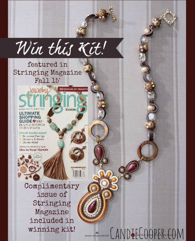 Cherries and Chocolate Giveaway kit from Candie Cooper, JesseJamesBeads.com and Stringing Magazine!