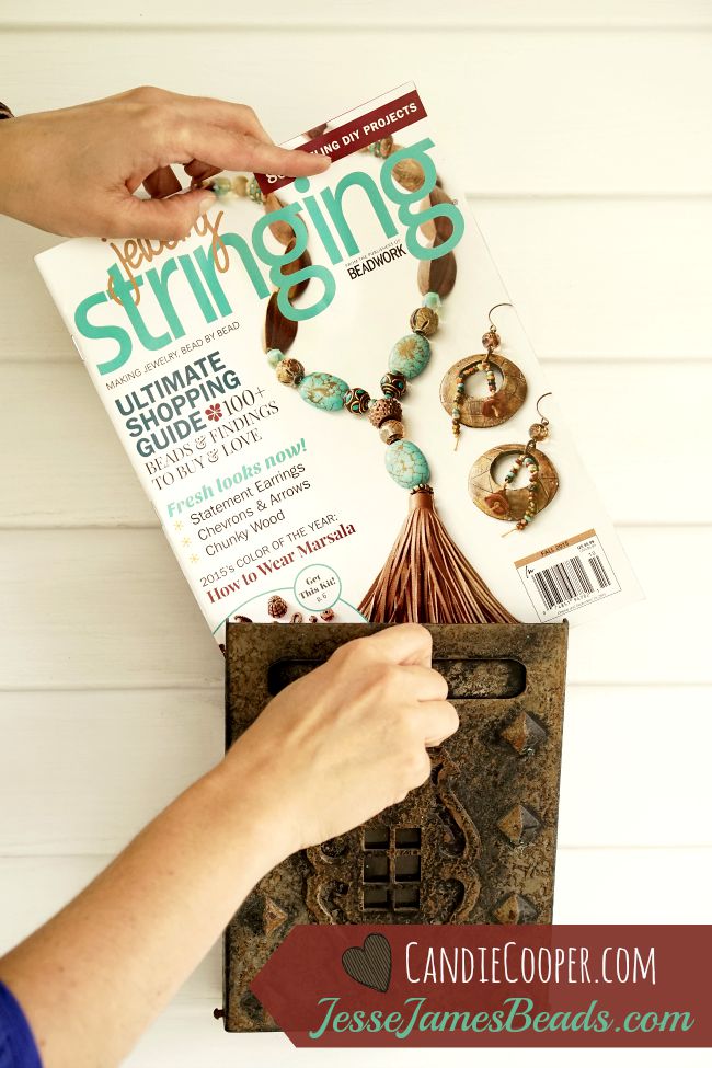 Jewelry Making Candie Cooper and JesseJamesBeads.com projects in Stringing Fall 15 magazine