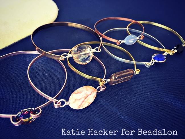Wire wrapping Bracelets with flat Artistic Wire