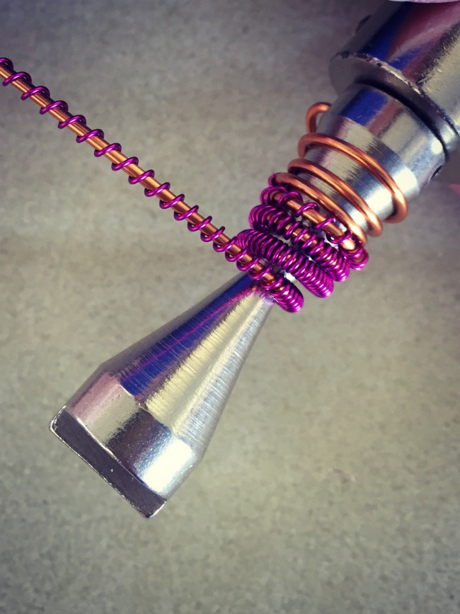 Jewelry Making Conetastic tool with Coiling Gizmo coils