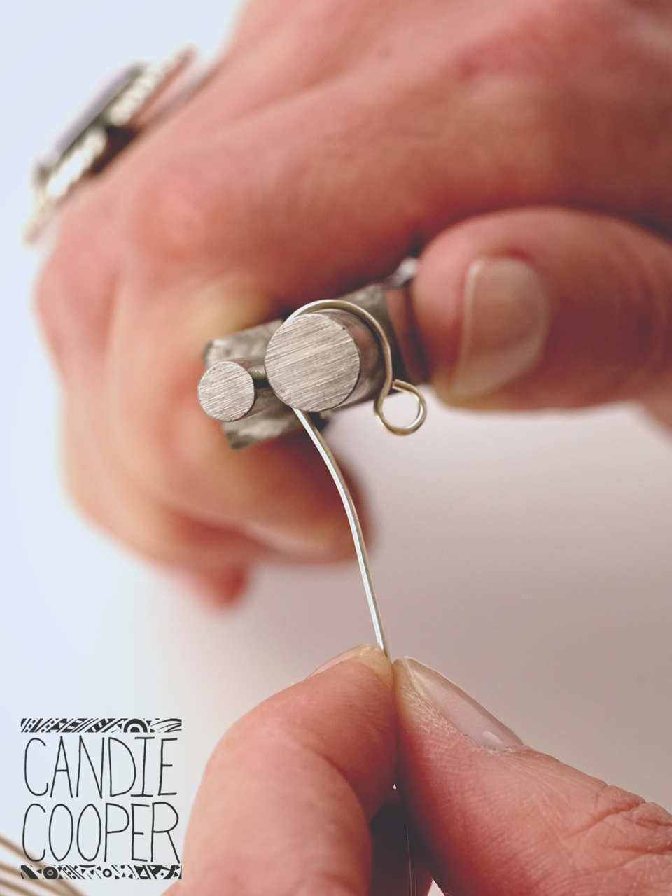 Making ear wires with a plier